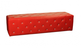 Ecco Crystalli Reception Bench - Red